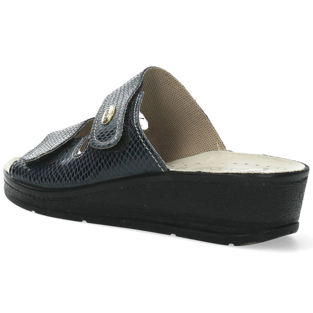 Blauwe slippers
