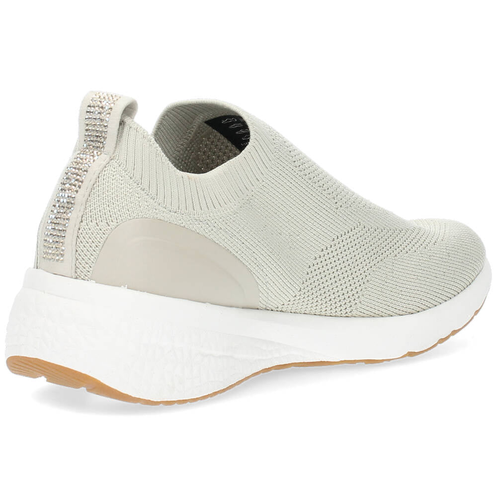 Beige slip-ons