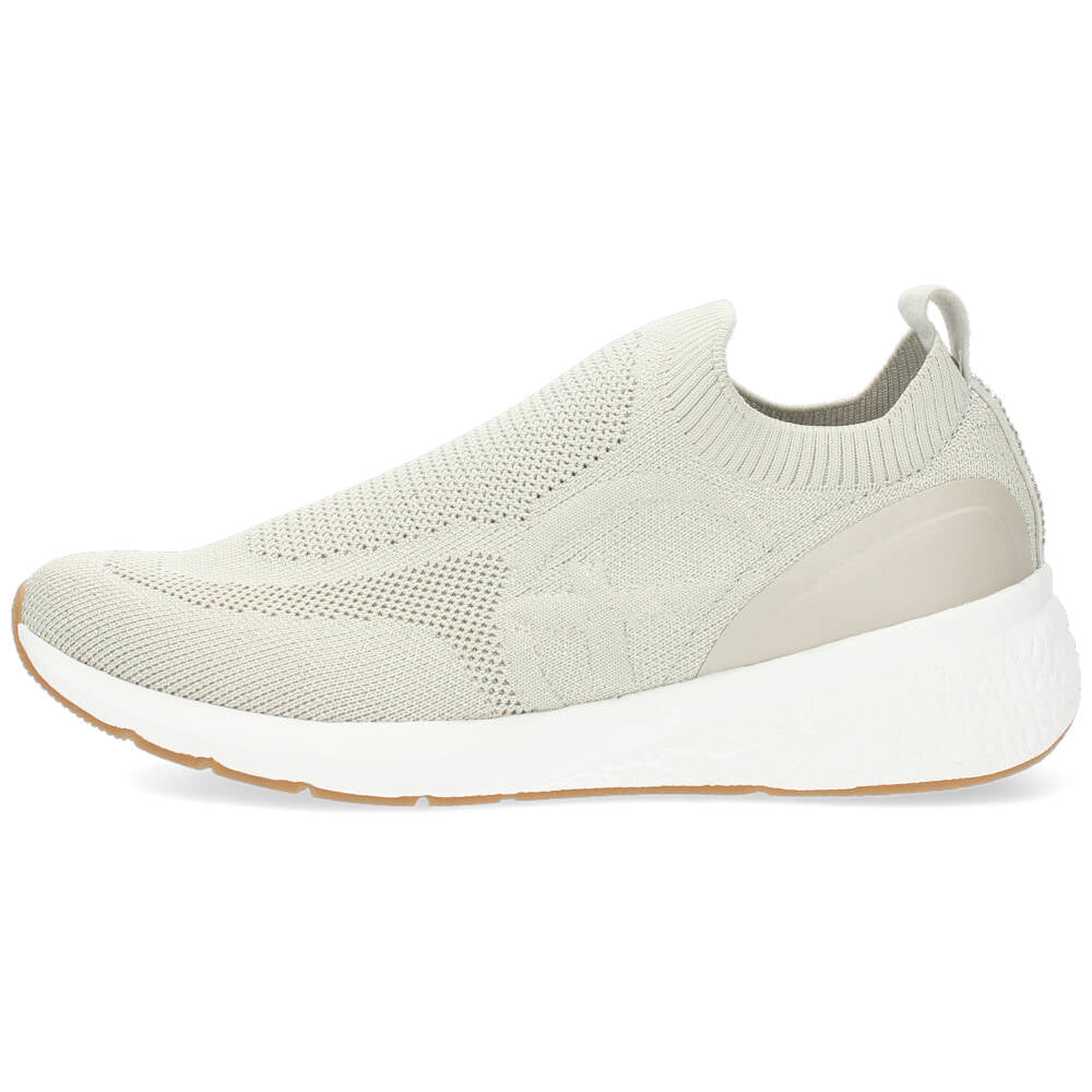 Beige slip-ons