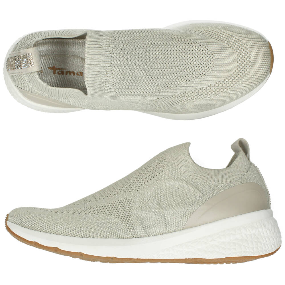 Beige slip-ons