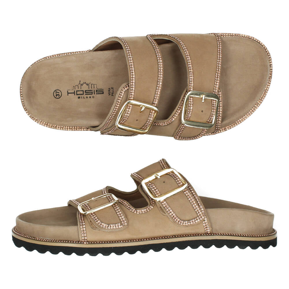 Beige slippers