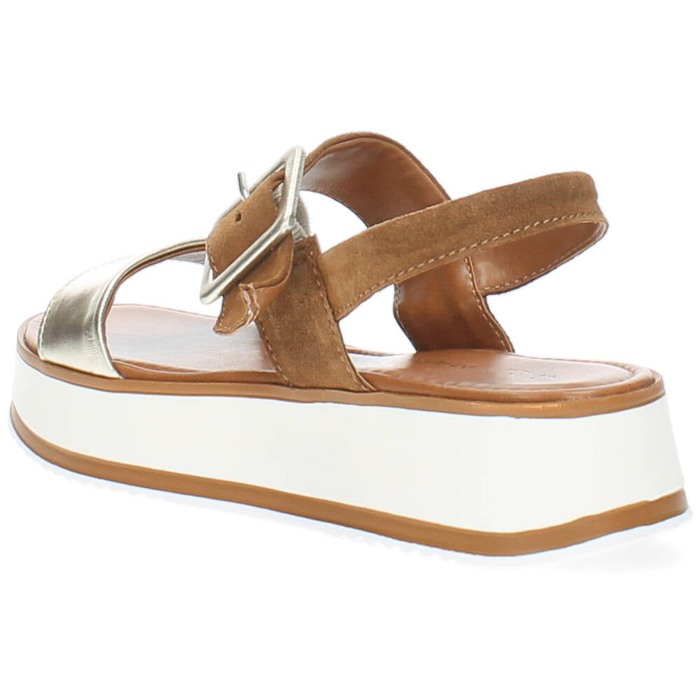 Cognac sandalen