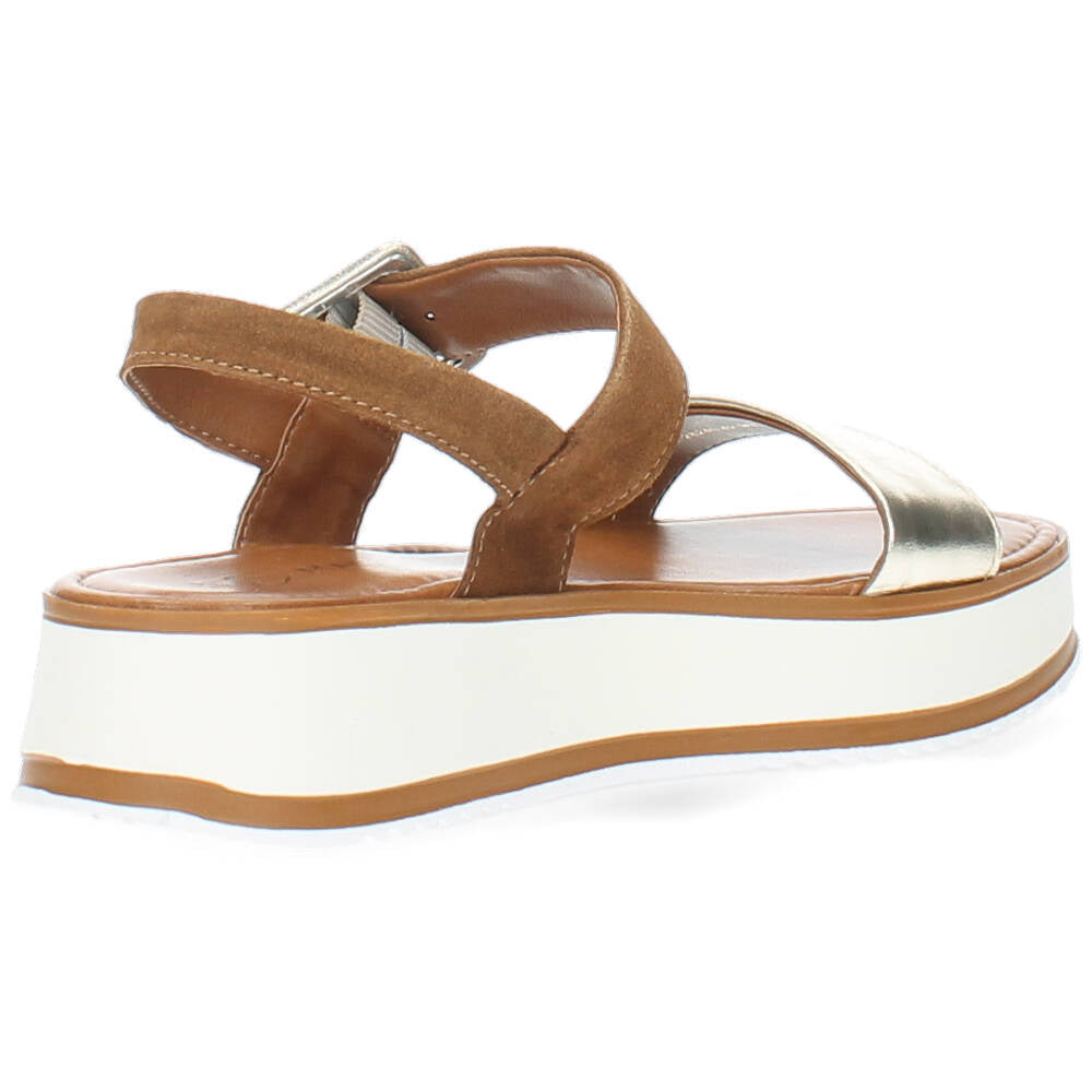 Cognac sandalen