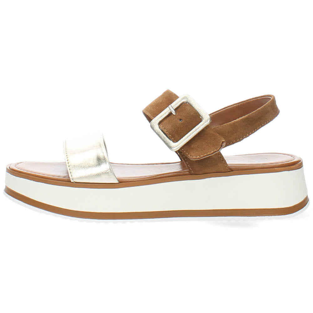 Cognac sandalen