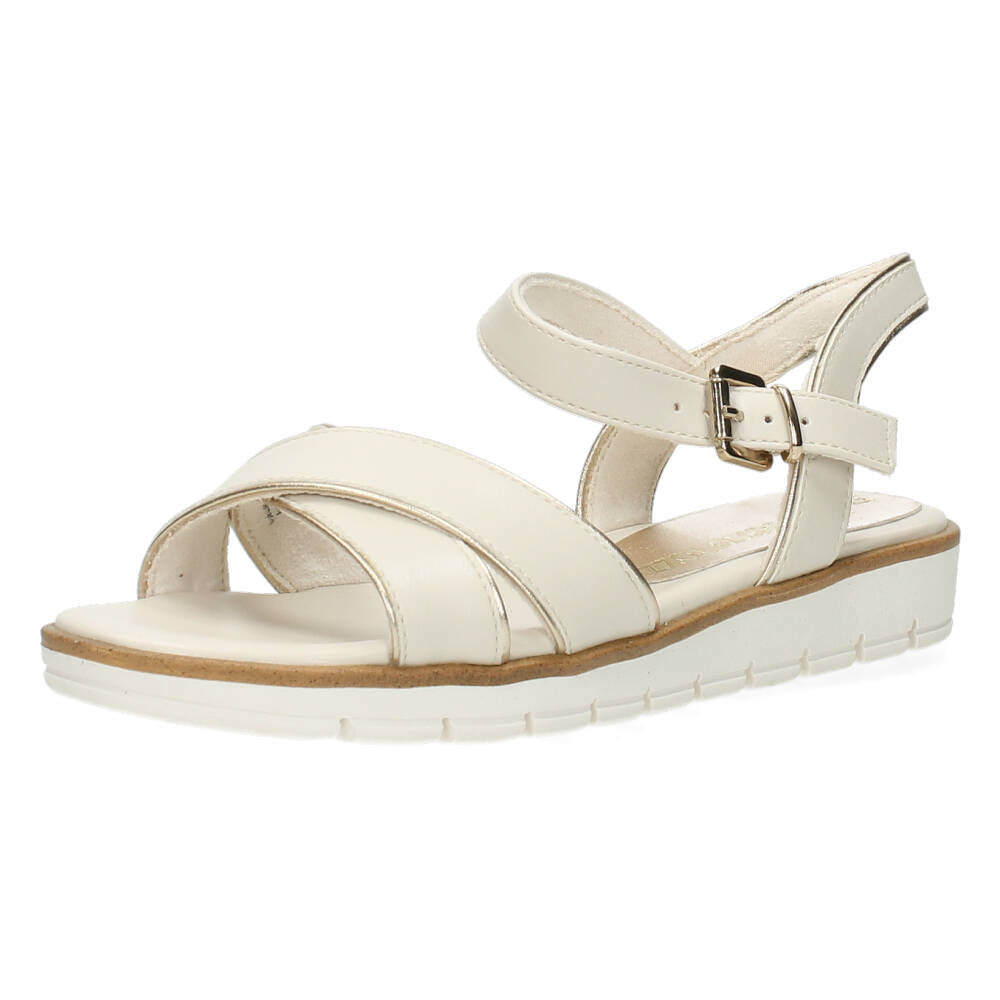 Ecru sandalen