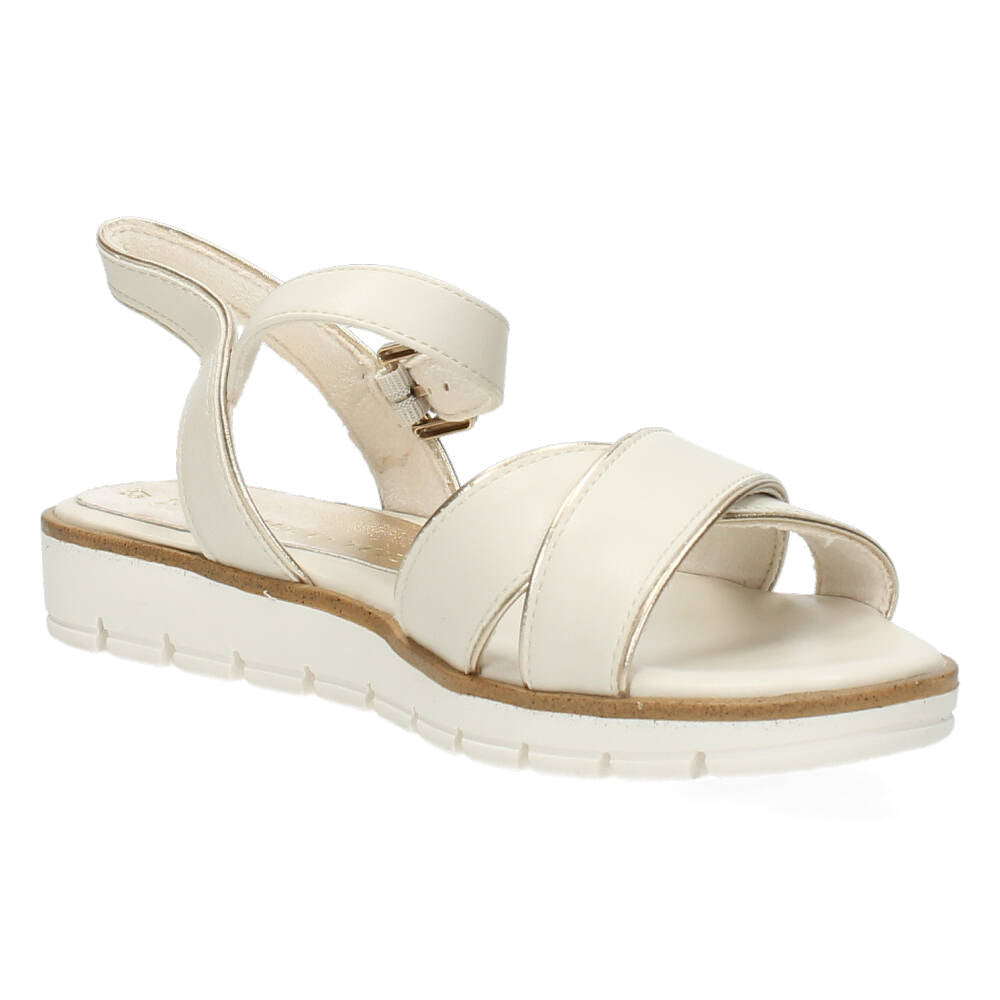 Ecru sandalen
