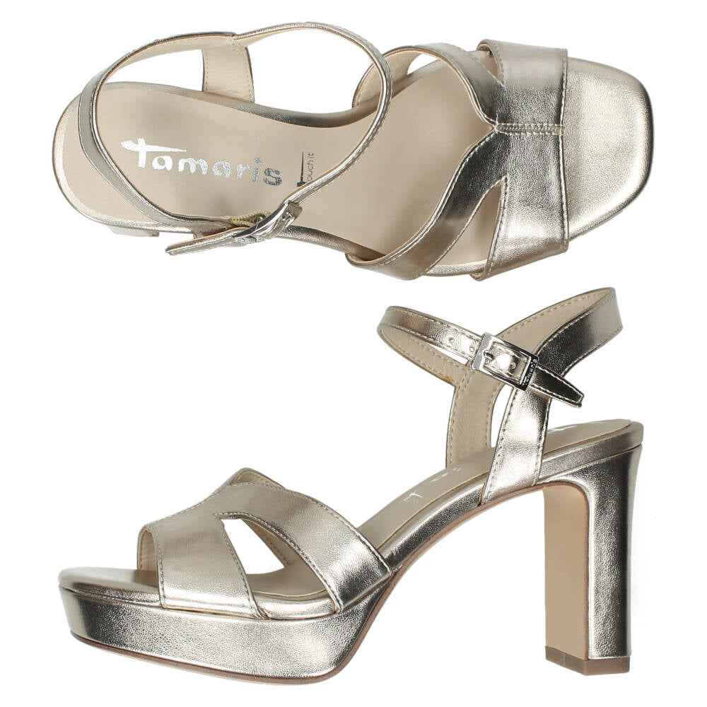 Metallic gouden sandalen
