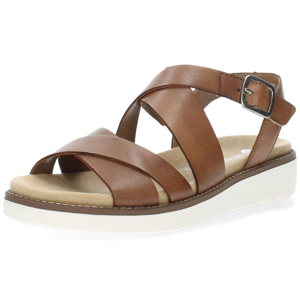 Cognac sandalen