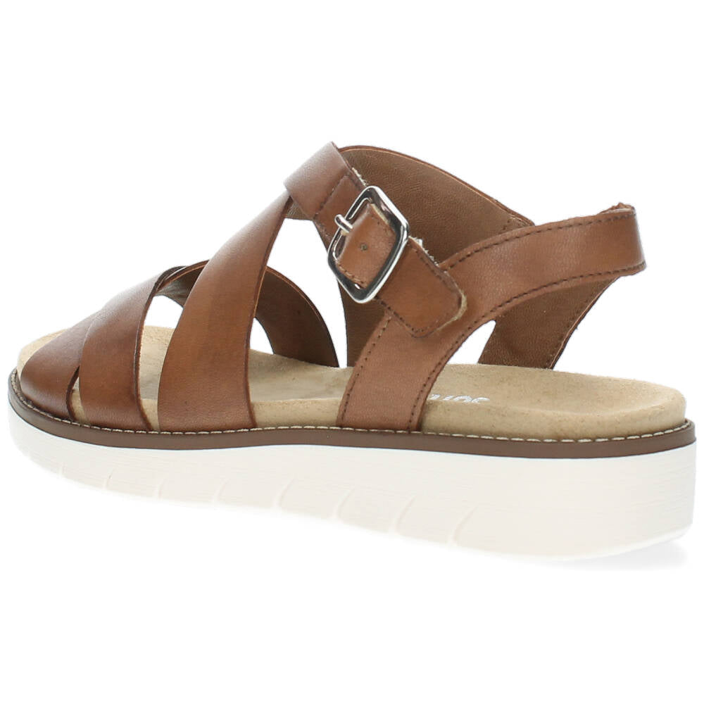 Cognac sandalen