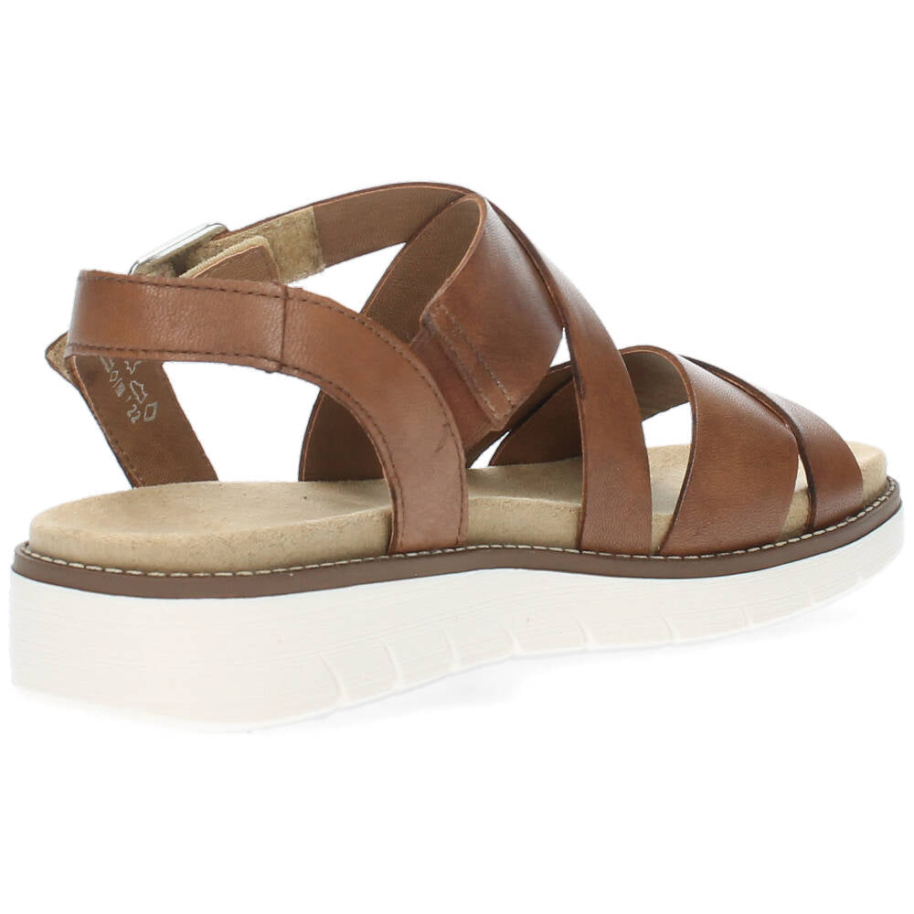 Cognac sandalen