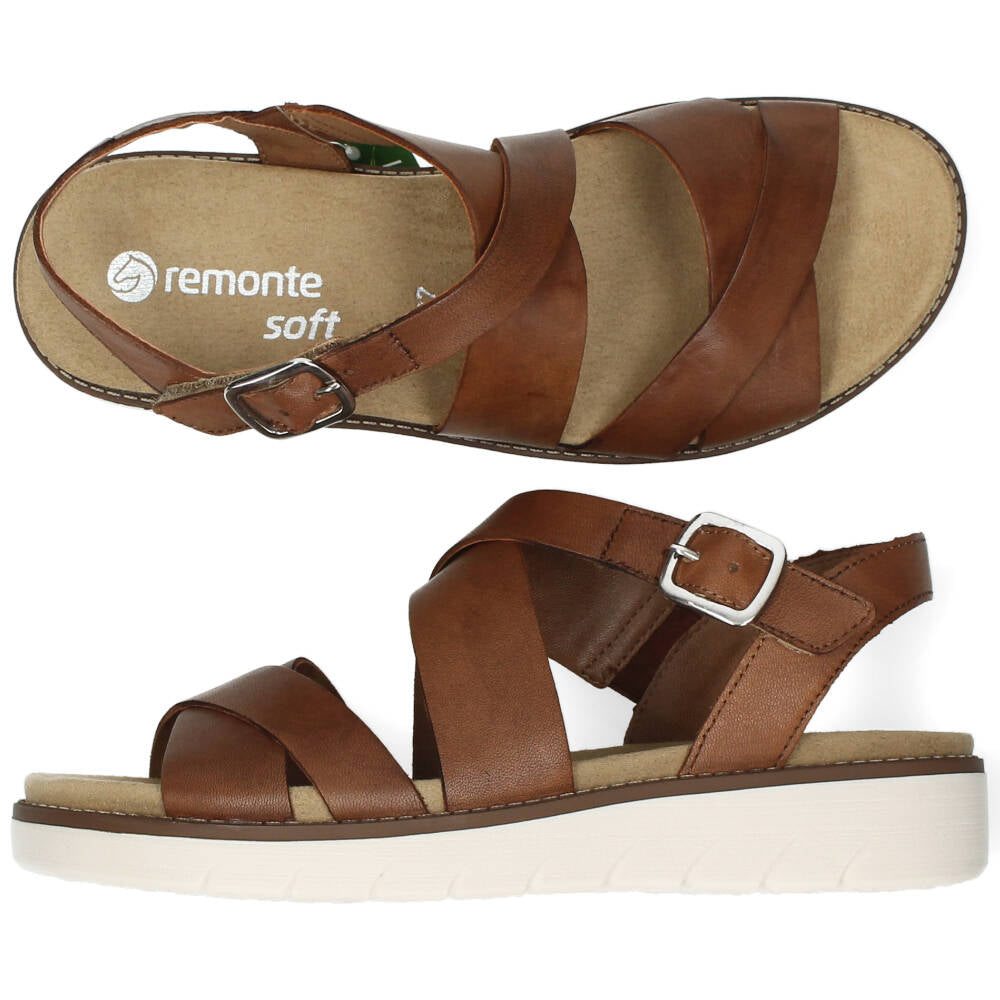 Cognac sandalen