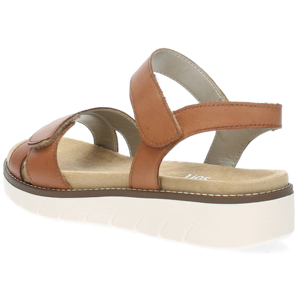 Cognac sandalen