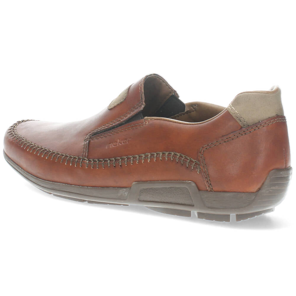 Cognac slip-ons