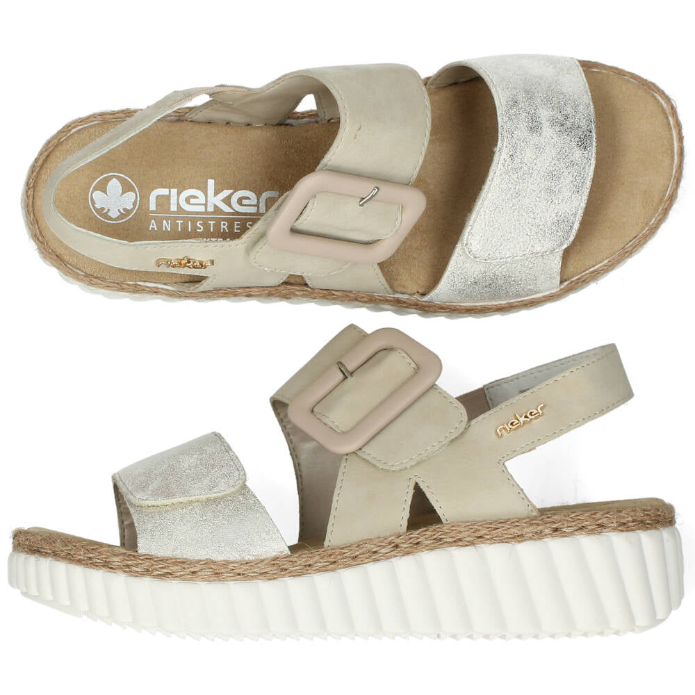 Beige sandalen