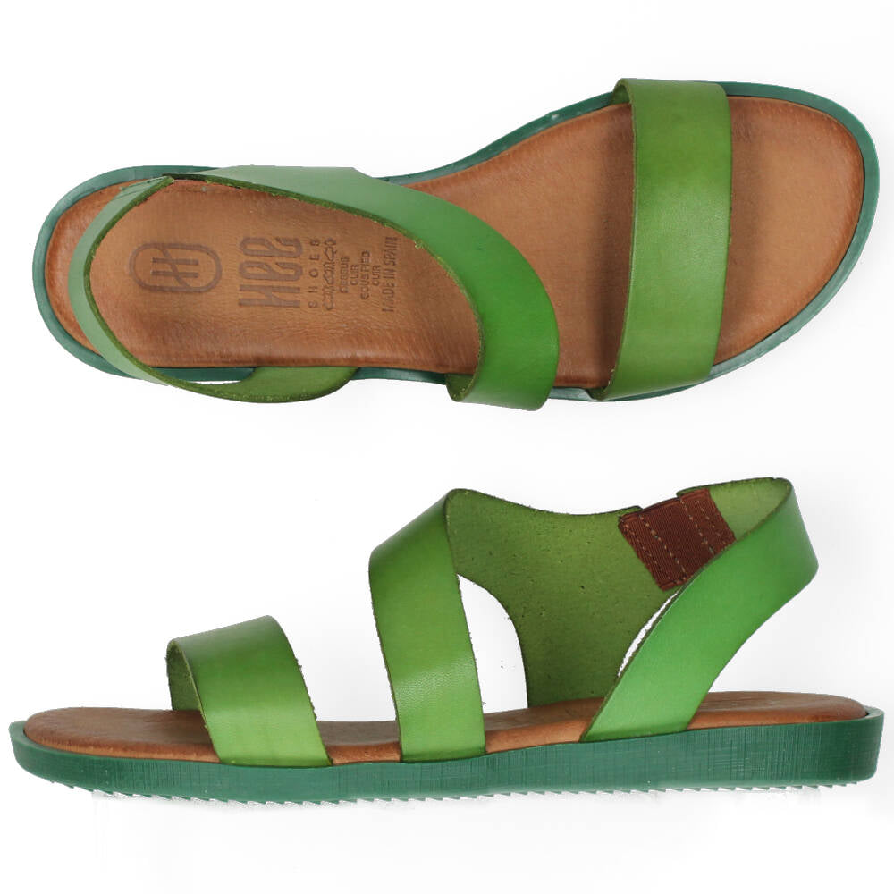 Groene sandalen