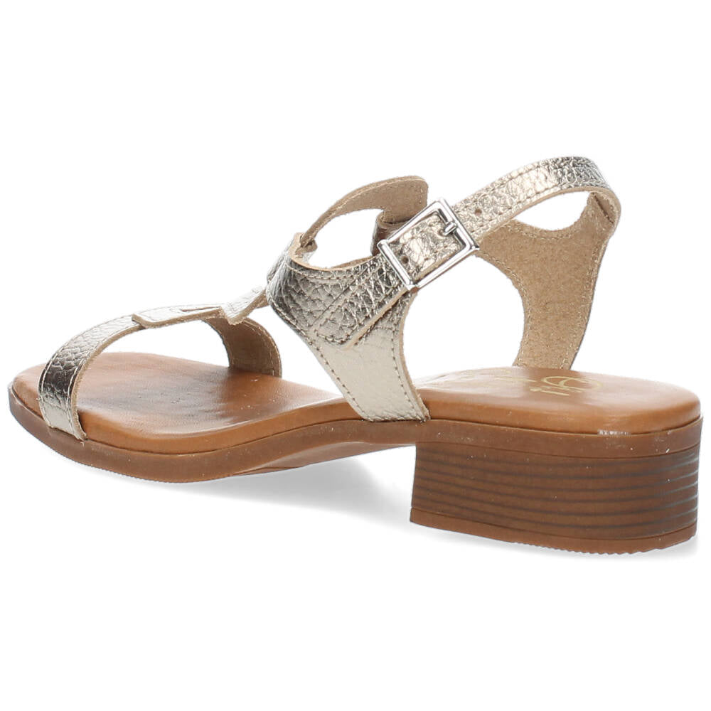 Metallic bronzen sandalen