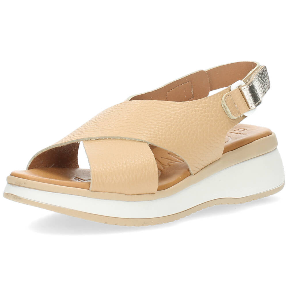 Cognac sandalen