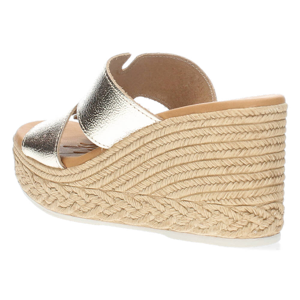 Metallic gouden slippers