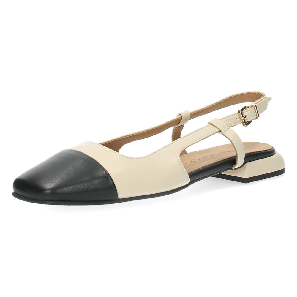 Beige slingbacks