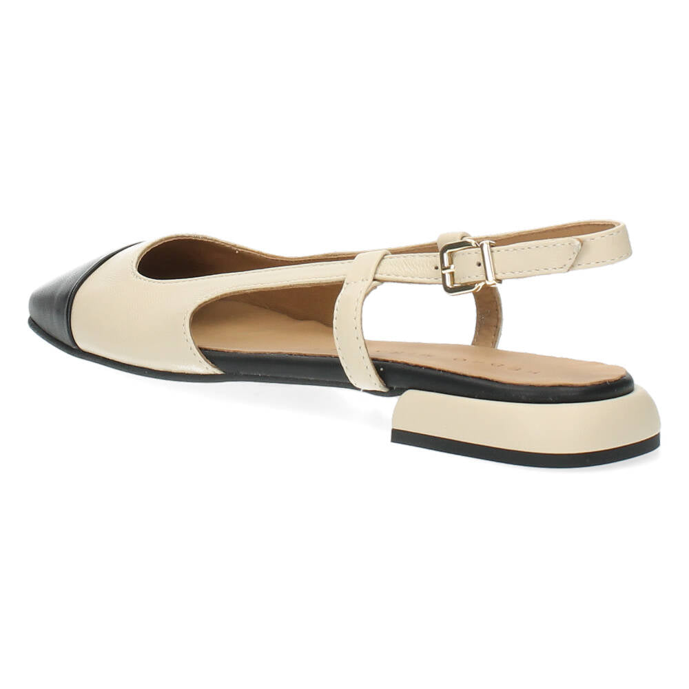 Beige slingbacks