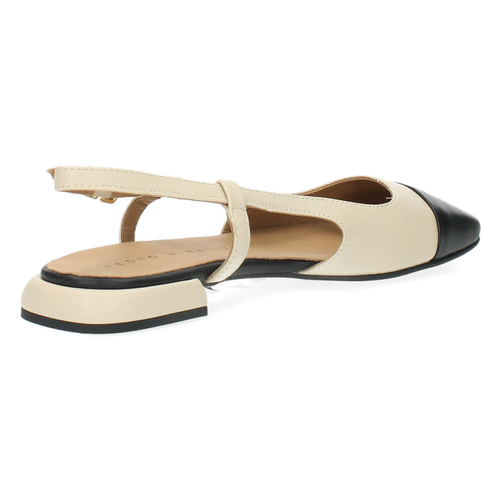 Beige slingbacks