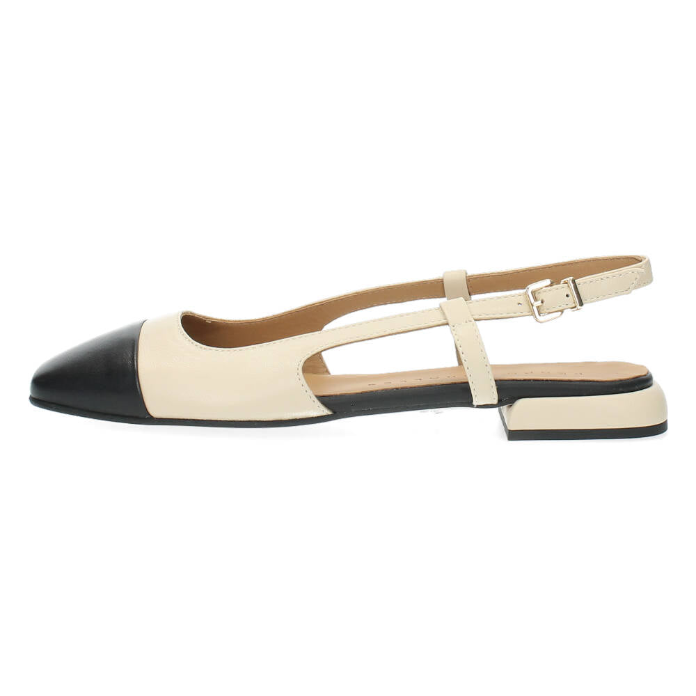 Beige slingbacks