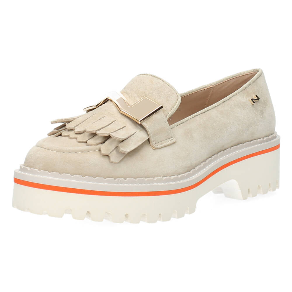 Beige loafers
