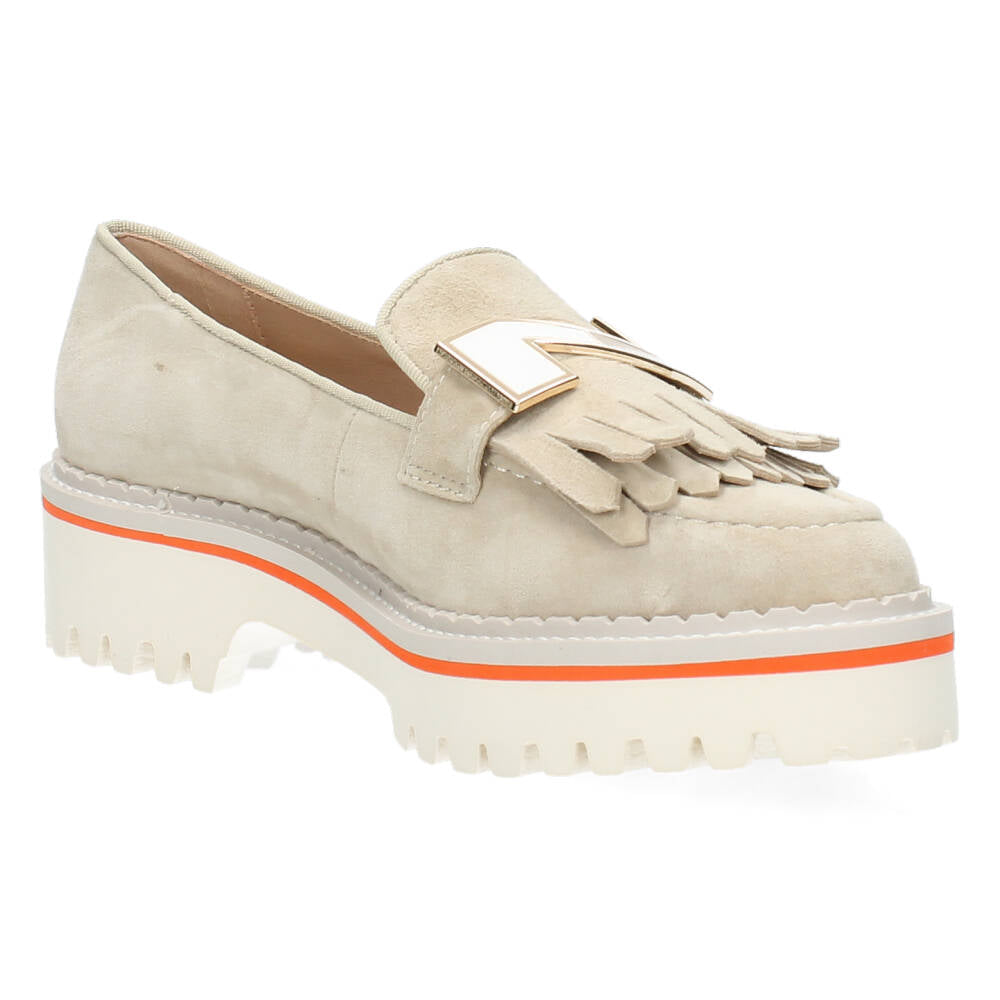 Beige loafers