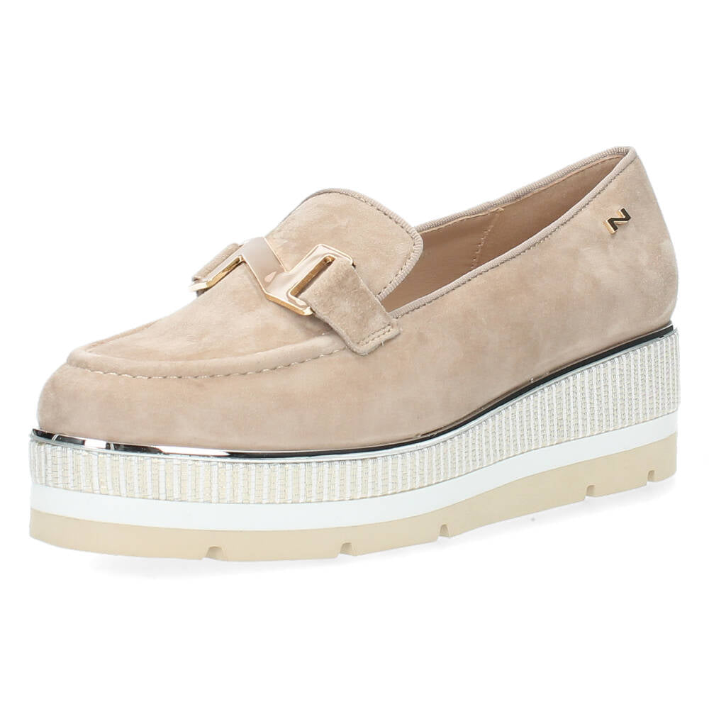 Beige loafers