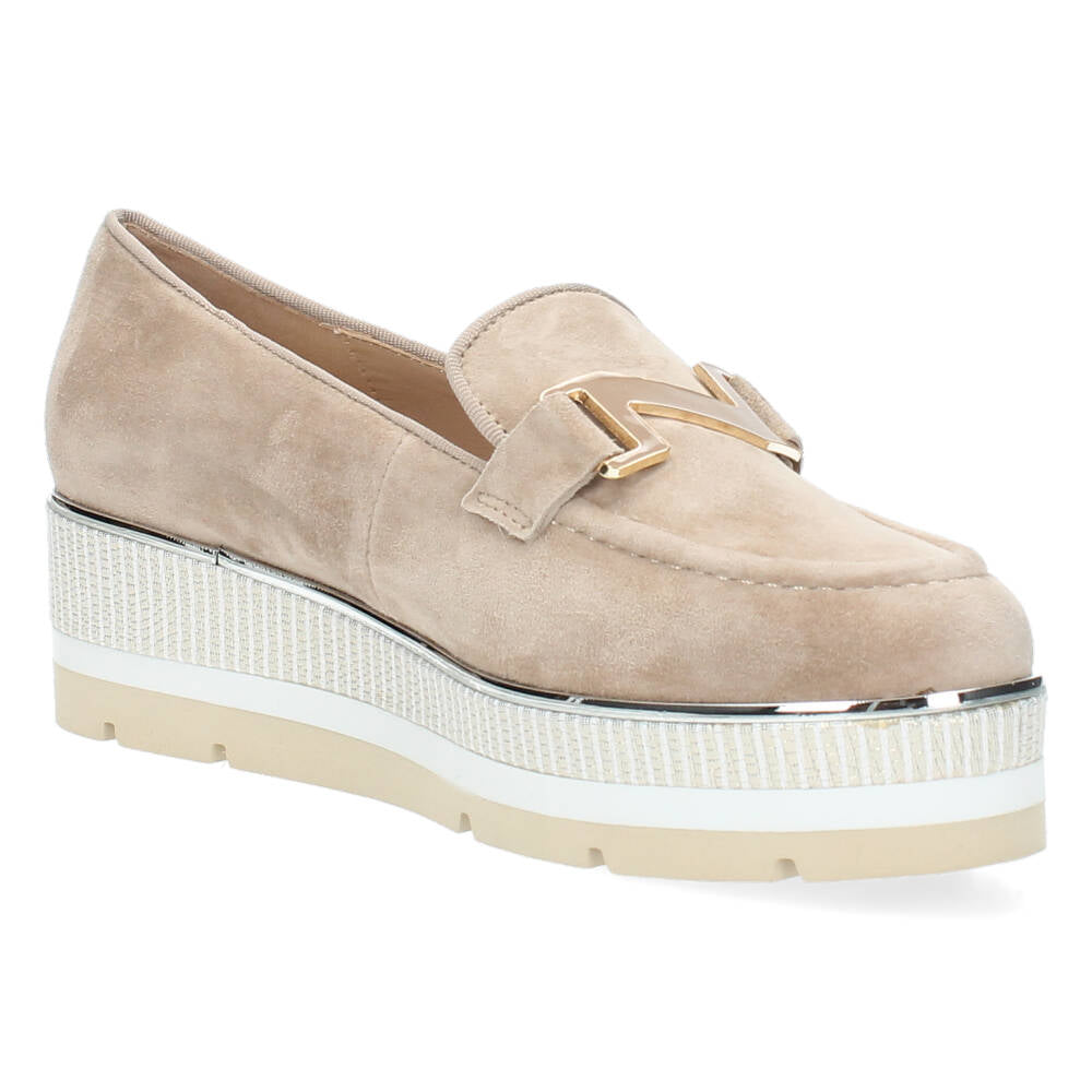 Beige loafers