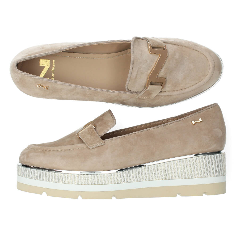 Beige loafers