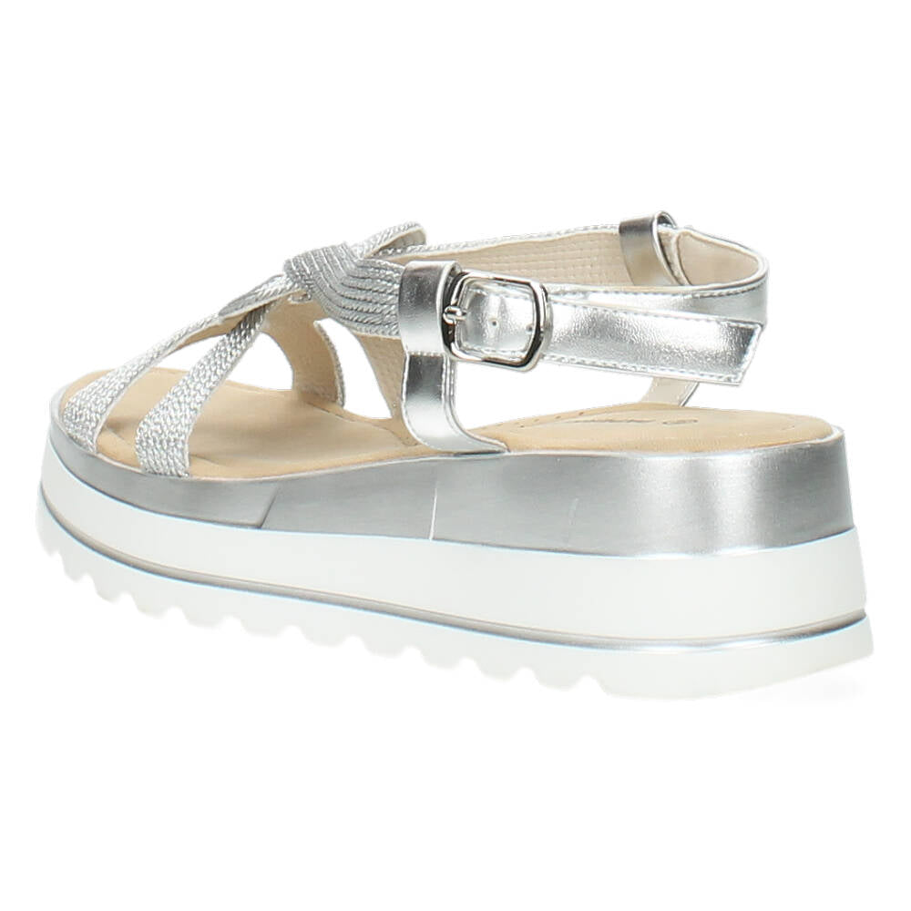 Zilveren sandalen