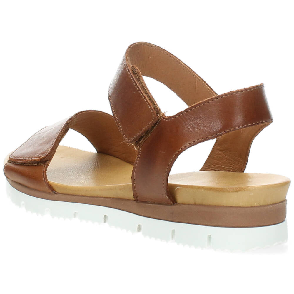 Cognac sandalen