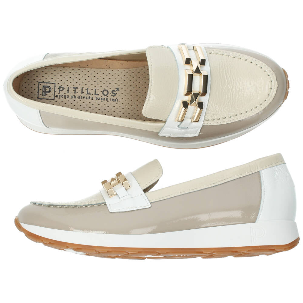 Beige loafers