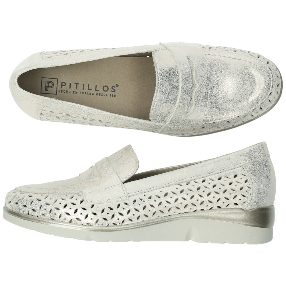 Metallic loafers