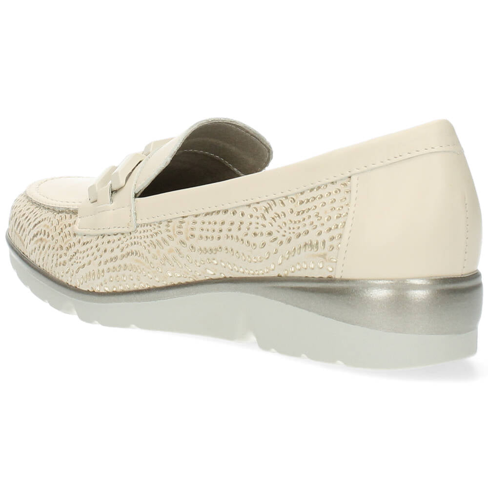 Beige loafers