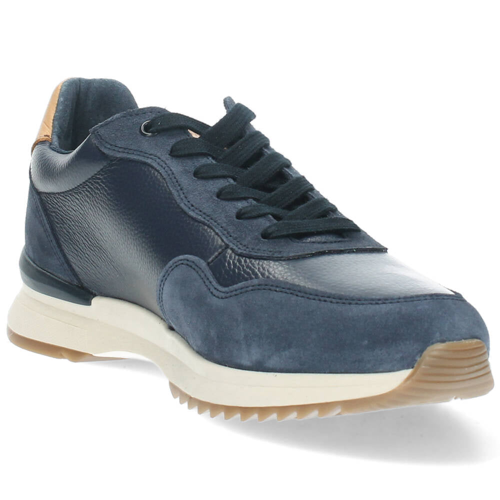 Blauwe veterschoenen