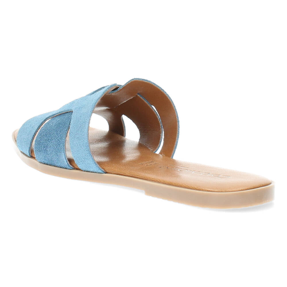 Blauwe slippers
