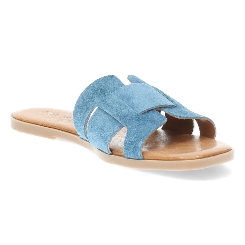 Blauwe slippers