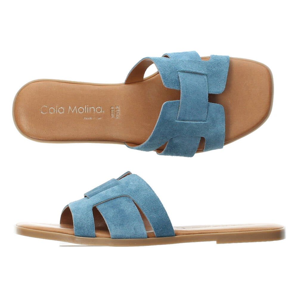 Blauwe slippers