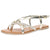 Metallic gouden sandalen