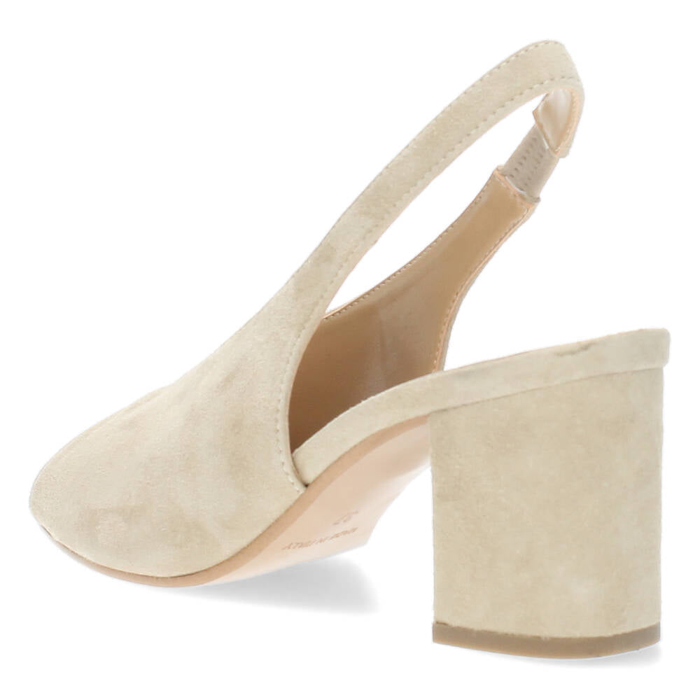 Beige slingbacks