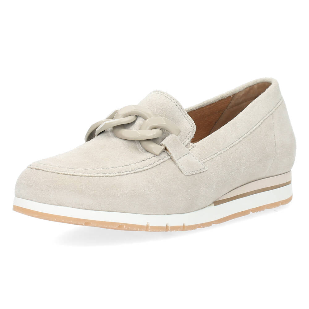 Beige loafers