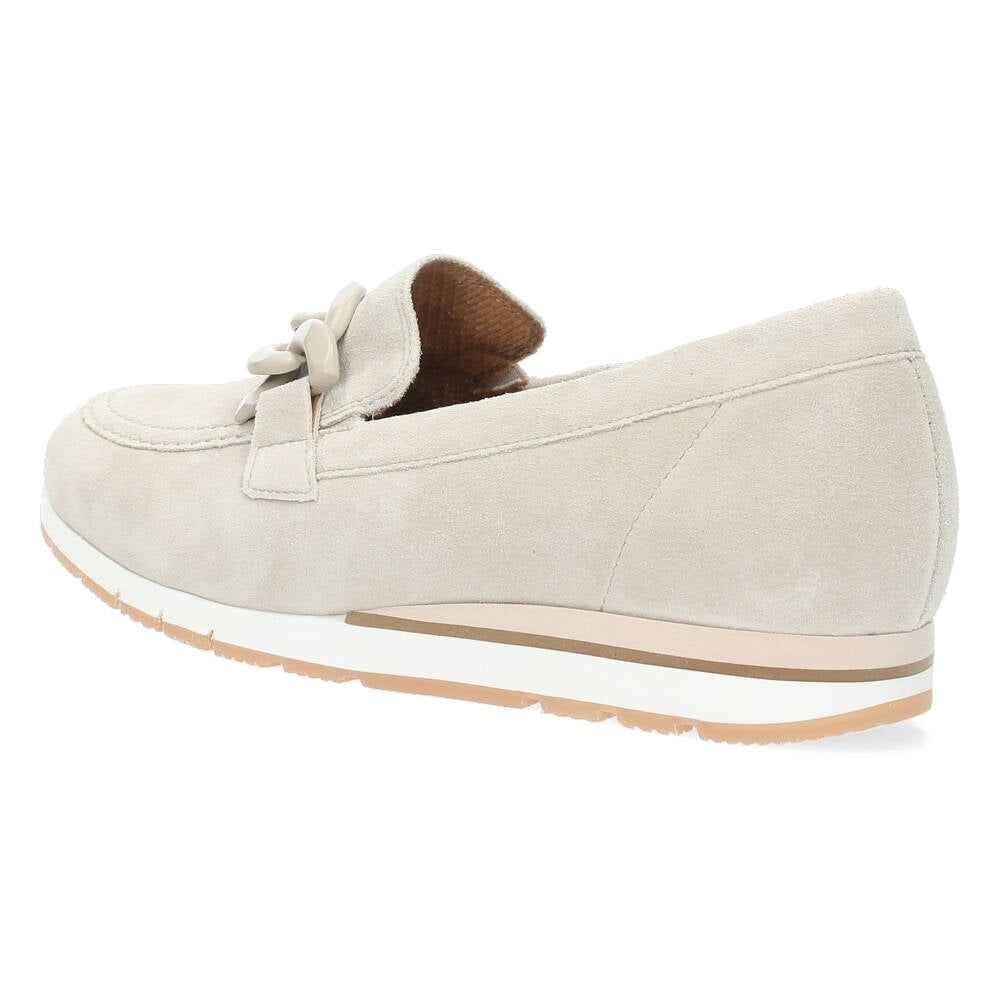 Beige loafers