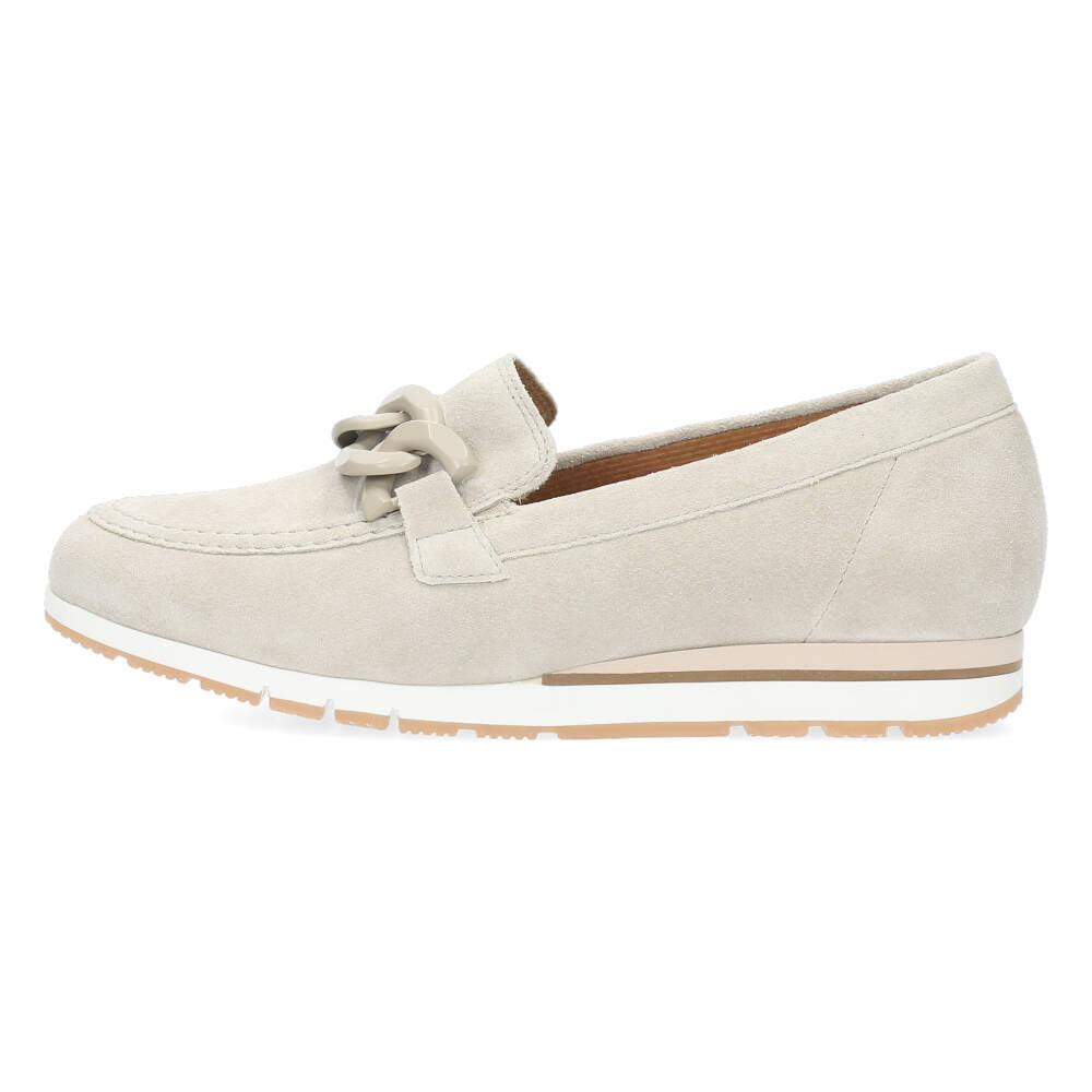 Beige loafers