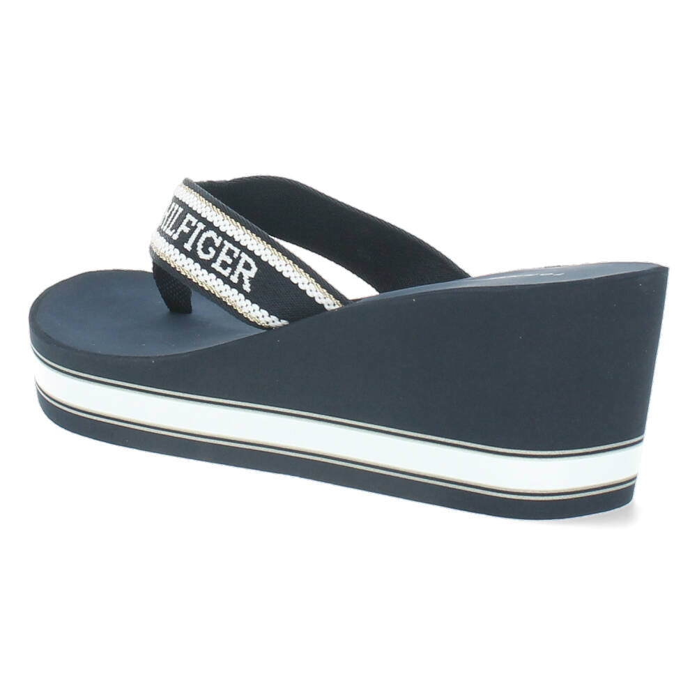 Blauwe teenslippers