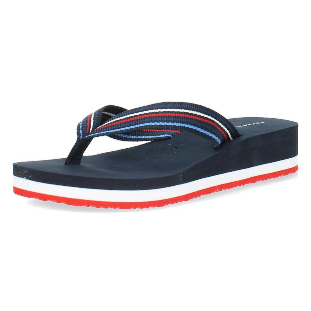 Blauwe teenslippers