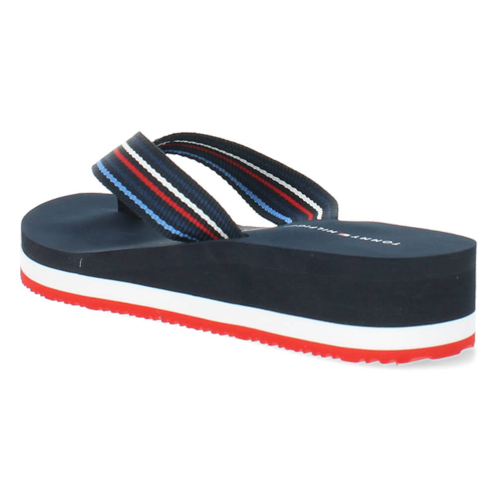 Blauwe teenslippers