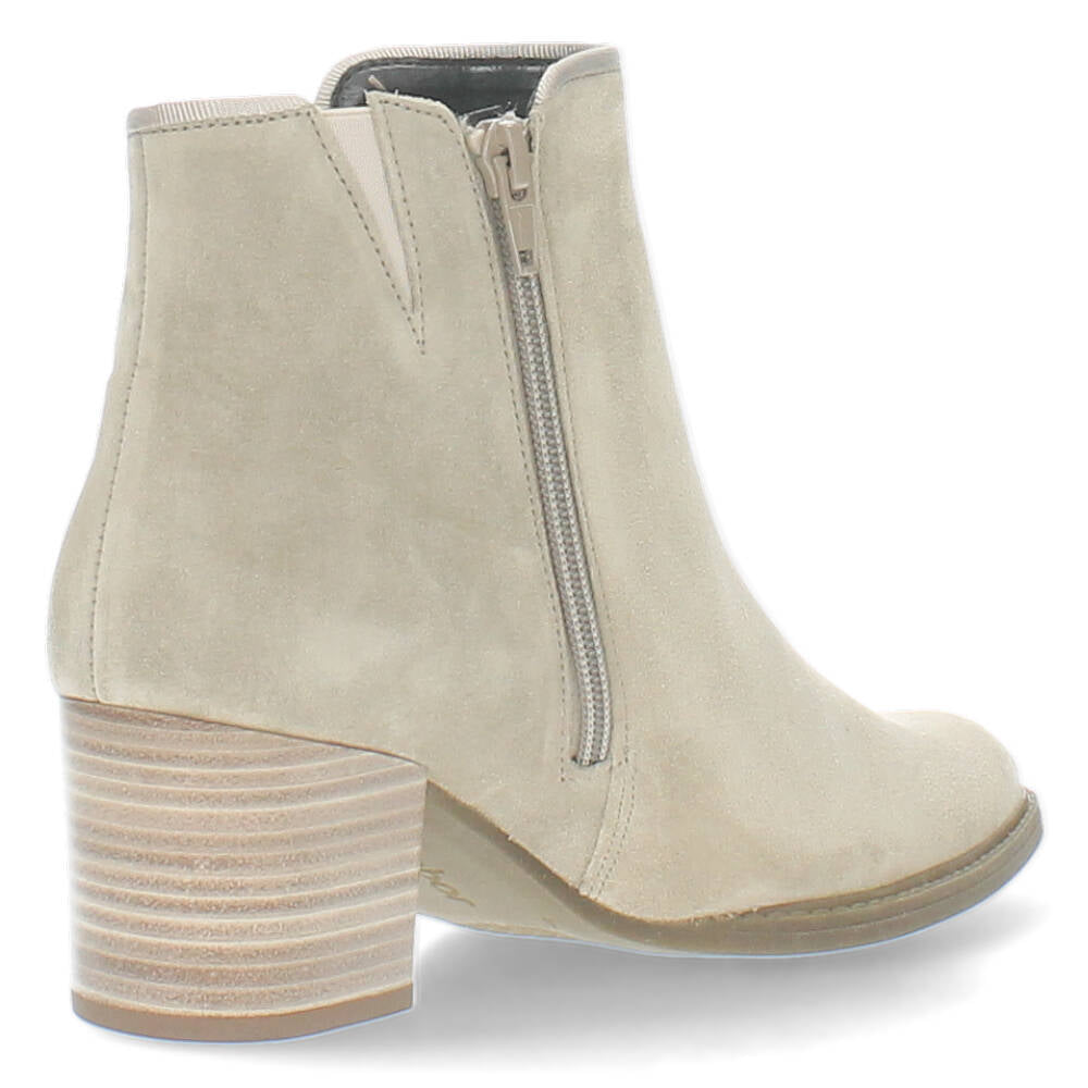 Beige enkellaarzen