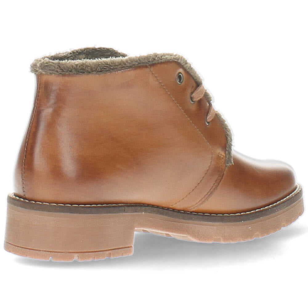 Cognac hoge veterschoenen
